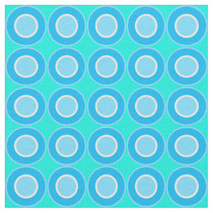 Bitesize Blue Doughnuts With Filling On Turquoise Fabric