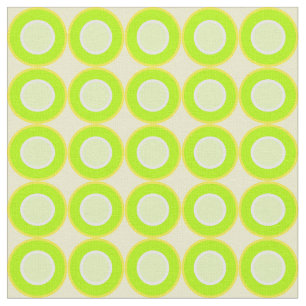 Bitesize Green Doughnuts With Green Fill On Yellow Fabric