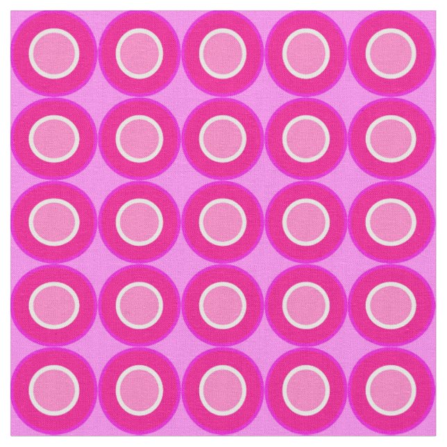 Bitesize Magenta Doughnuts With Filling On Lilac Fabric (Close Up)