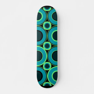 Bitesize Teal Doughnuts With Mint  Skateboard