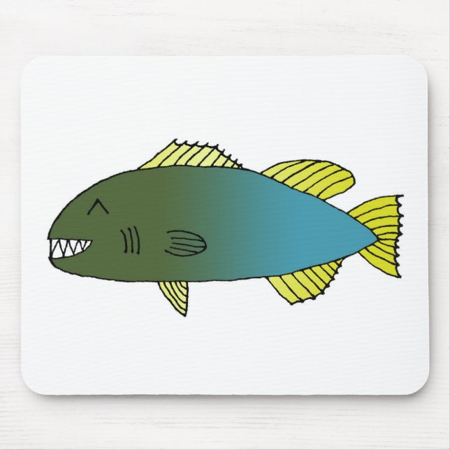 Bitey Fish 2014 Mouse Mat (Front)