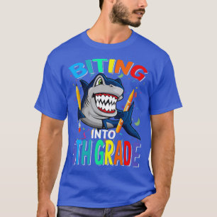 Biting Into 5th Grade Back To School Shark Premium T-Shirt