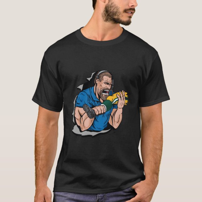 Biting Knee Caps T-Shirt (Front)