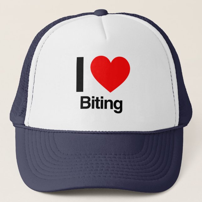 biting trucker hat (Front)