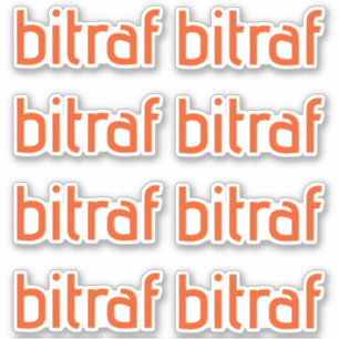 Bitraf – klistremerker enkel logo