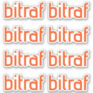 Bitraf – klistremerker enkel logo
