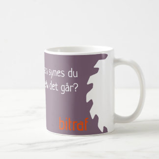 Bitraf kopp – hvordan synes du selv det går? coffee mug