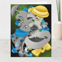 Bits and Pieces – Surreal Puzzle Faces Greeting