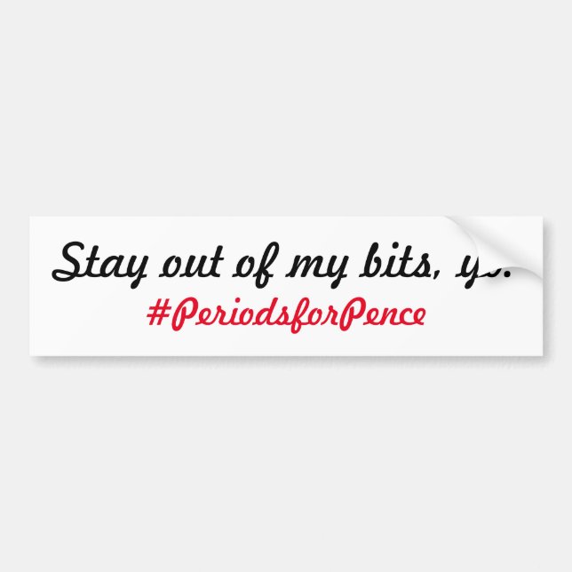 "Bits" Bumper Sticker (Front)
