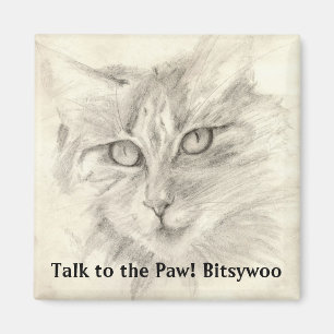 Bitsywoo Talk to the Paw Magnet