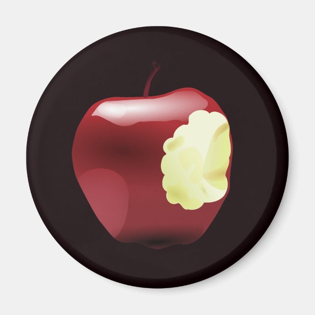 Bitten Apple Magnet (Front)