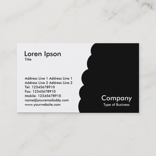 Bitten - Black Business Card (Front)