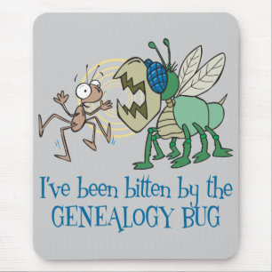 Bitten By The Genealogy Bug Mouse Mat