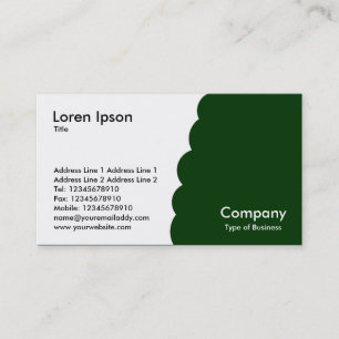 Bitten - Dark green Business Card