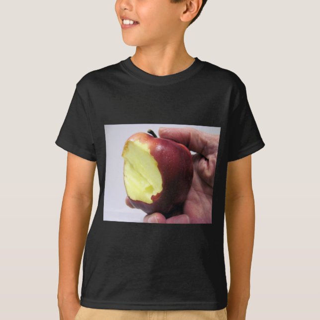 Bitten Red Apple T-Shirt (Front)