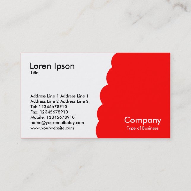 Bitten - Red Business Card (Front)