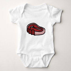 Bitten Steak Meat Beef Baby Bodysuit