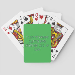 Bitter Beer Wanted Here Playing Cards