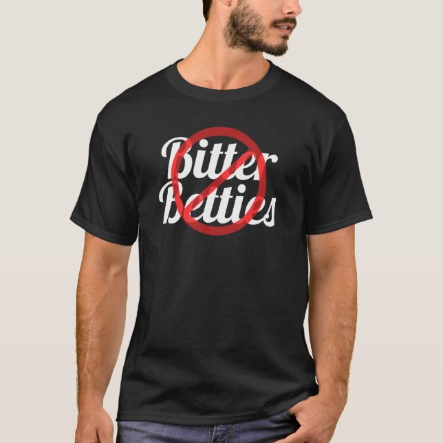 Bitter Betties Crossed Out Red Circle T-Shirt (Front)