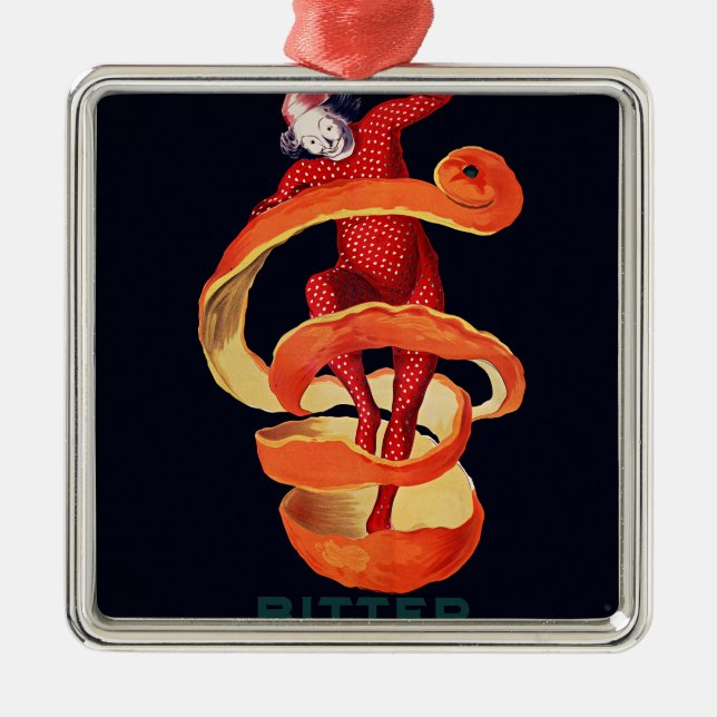 Bitter Campari by Cappiello Metal Tree Decoration (Front)