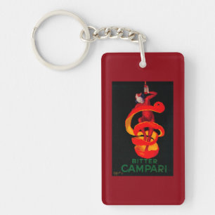 Bitter Campari Vintage PosterEurope Key Ring