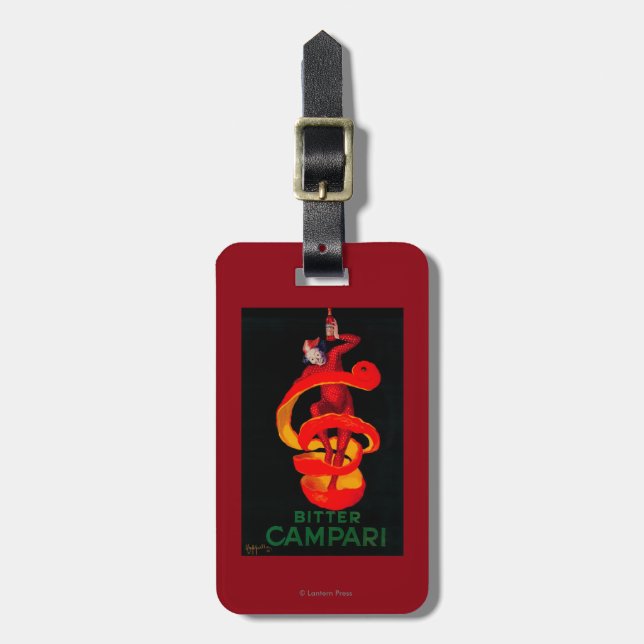 Bitter Campari Vintage PosterEurope Luggage Tag (Front Vertical)