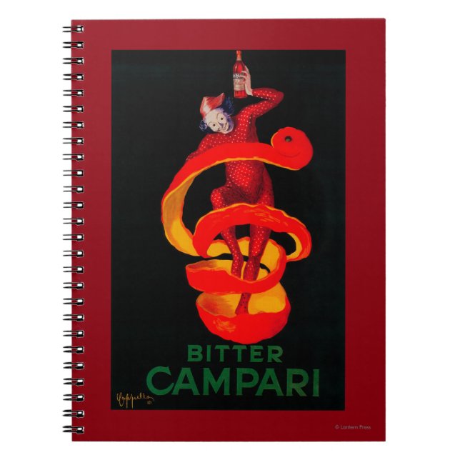 Bitter Campari Vintage PosterEurope Notebook (Front)