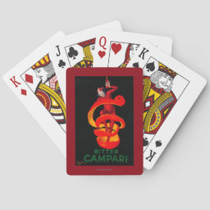 Bitter Campari Vintage PosterEurope Playing Cards