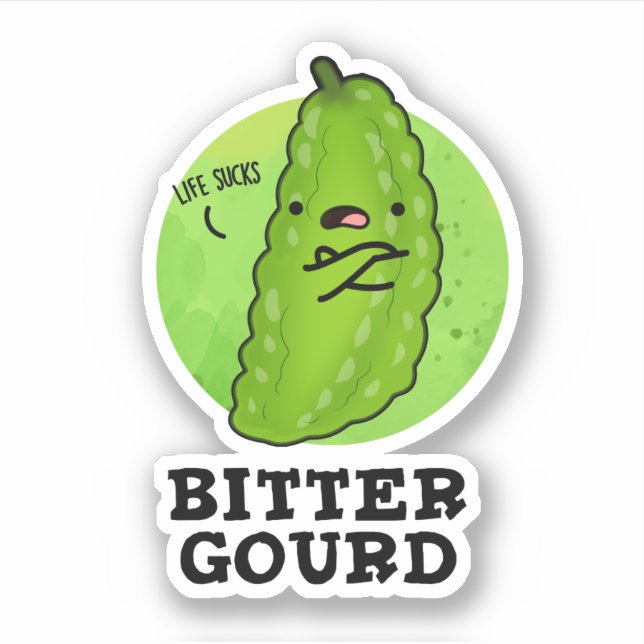 Bitter Gourd Funny Veggie Pun (Front)