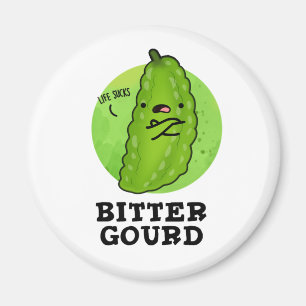 Bitter Gourd Funny Veggie Pun Magnet