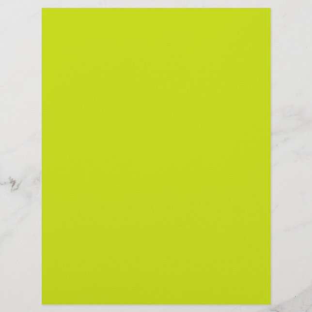 Bitter lemon  (solid colour)  custom letterhead (Front)