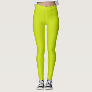 Bitter lemon (solid colour) leggings