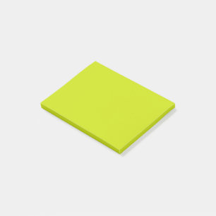 Bitter lemon (solid colour) post-it notes