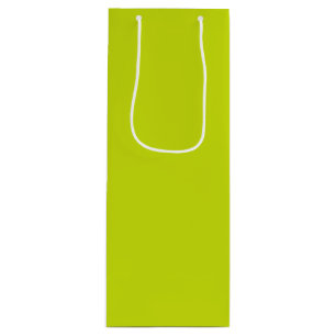 Bitter lemon  (solid colour)  wine gift bag