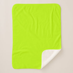 Bitter lime (solid color)  sherpa blanket