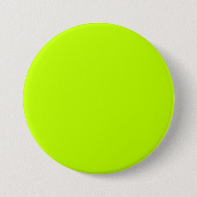 Bitter lime (solid colour)  7.5 cm round badge (Front)