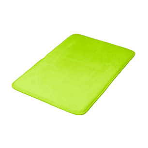 Bitter Lime Solid Colour Bath Mat