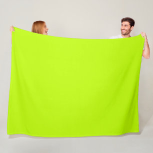 Bitter lime (solid colour)  fleece blanket