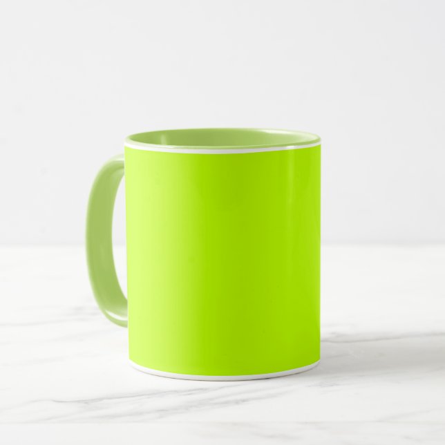 Bitter lime (solid colour)  mug (Front Left)