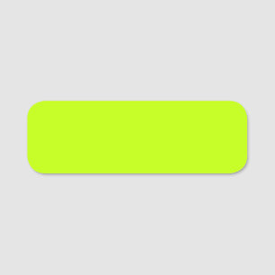 Bitter lime (solid colour) name tag