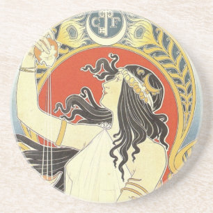 Bitter Oriental art nouveau Coaster