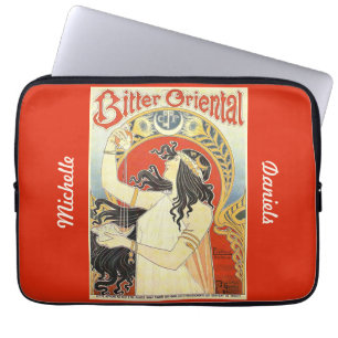 "Bitter Oriental" Vintage Ad laptop sleeves