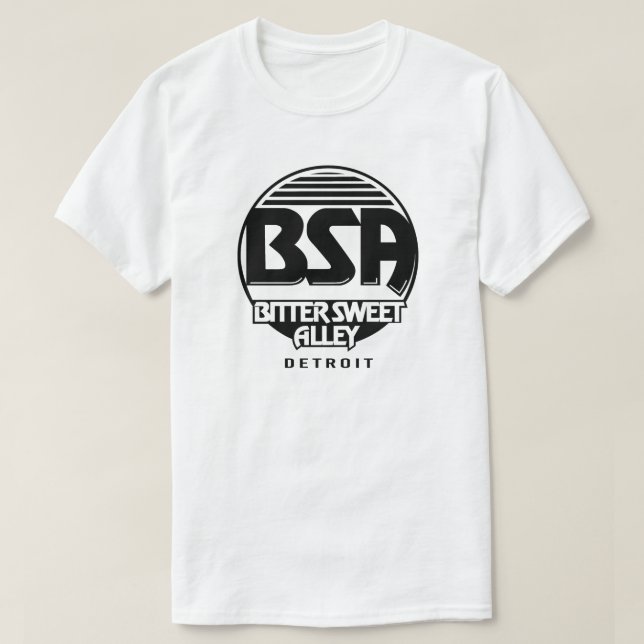 Bitter Sweet Alley (BSA Original) BLK Logo T-Shirt (Design Front)