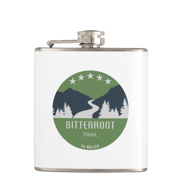 Bitterroot Trail Hip Flask (Front)