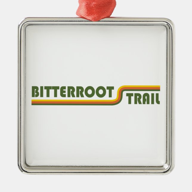 Bitterroot Trail Metal Tree Decoration (Front)
