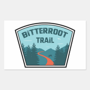 Bitterroot Trail Rectangular Sticker