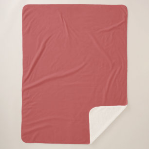 Bittersweet Shimmer (solid colour) Sherpa Blanket