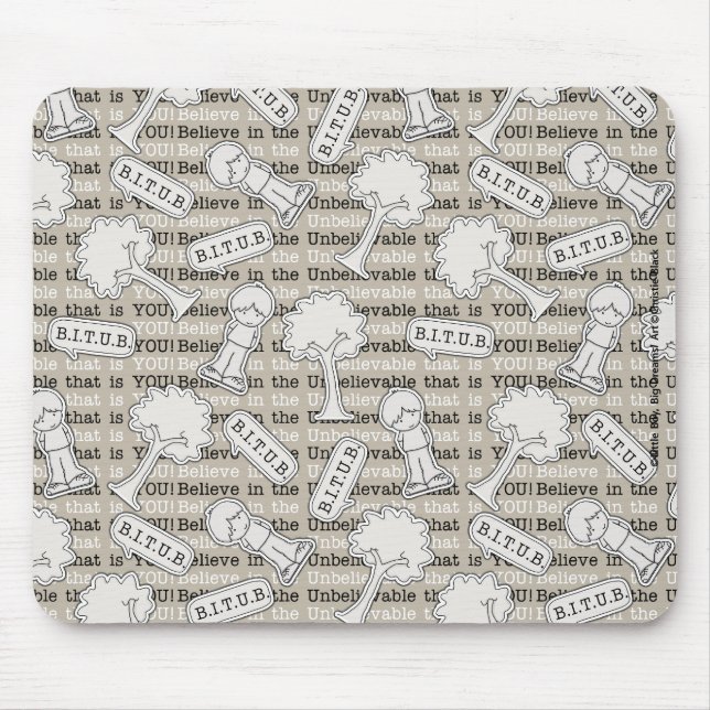 BITUB Pattern (Believe in the Unbelievable) Mouse Mat (Front)