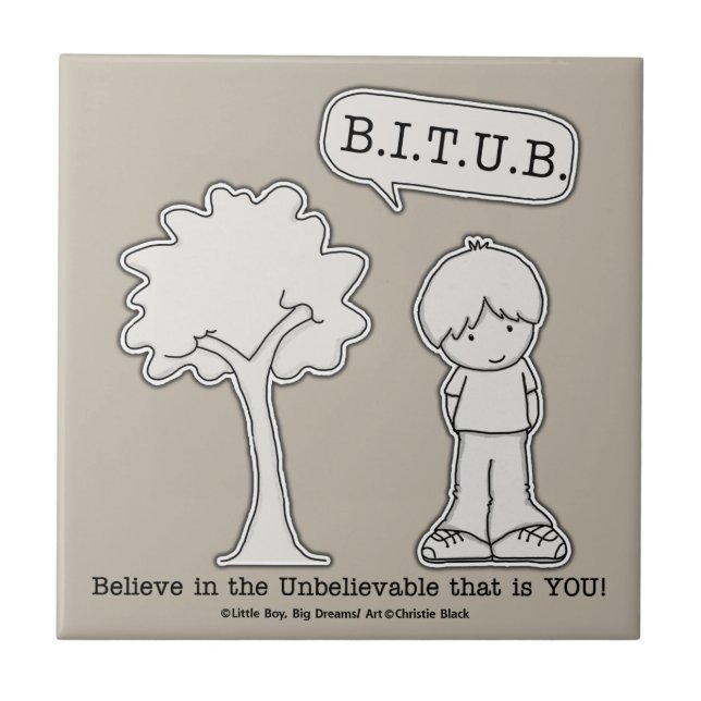 BITUB Pattern (Believe in the Unbelievable) Tile (Front)