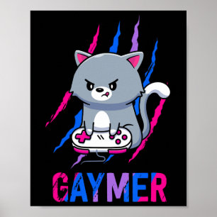 Biual Gaymer Geek Pride Lgbt Video Game Lovers Gif Poster